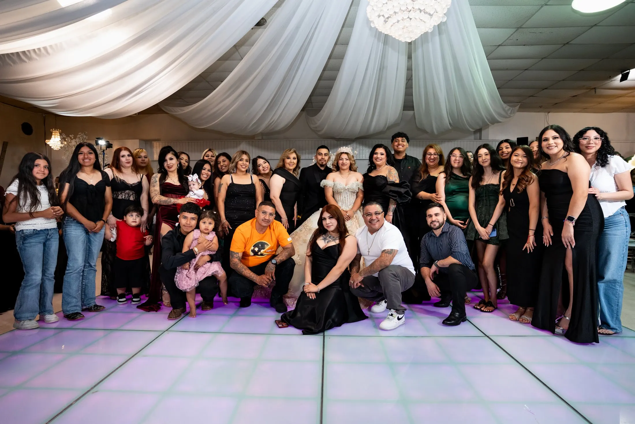 Group photo with all the guests at Unique Visions Upscale Events in DeSoto, Texas