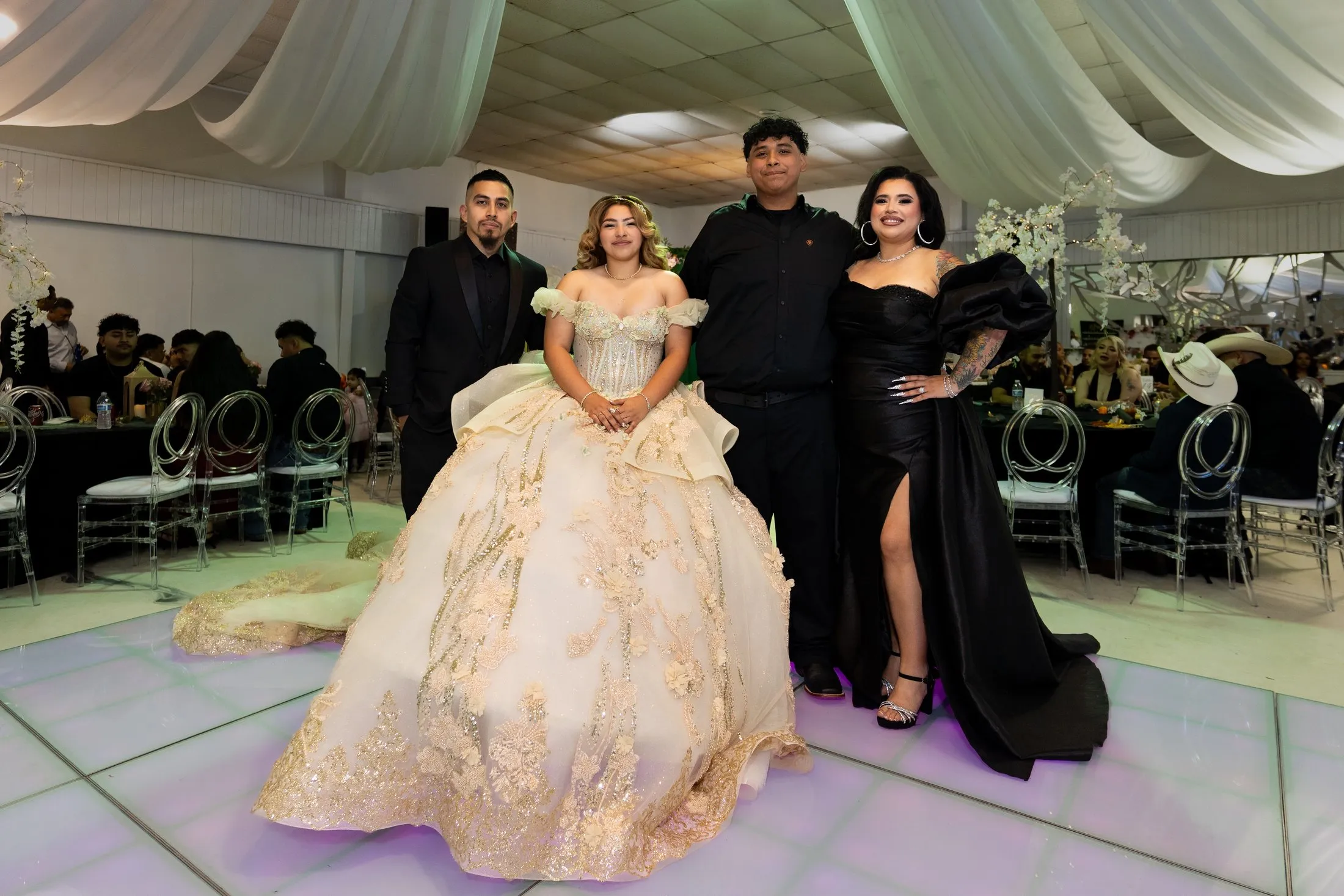 K’talyn presented with family on the dance floor